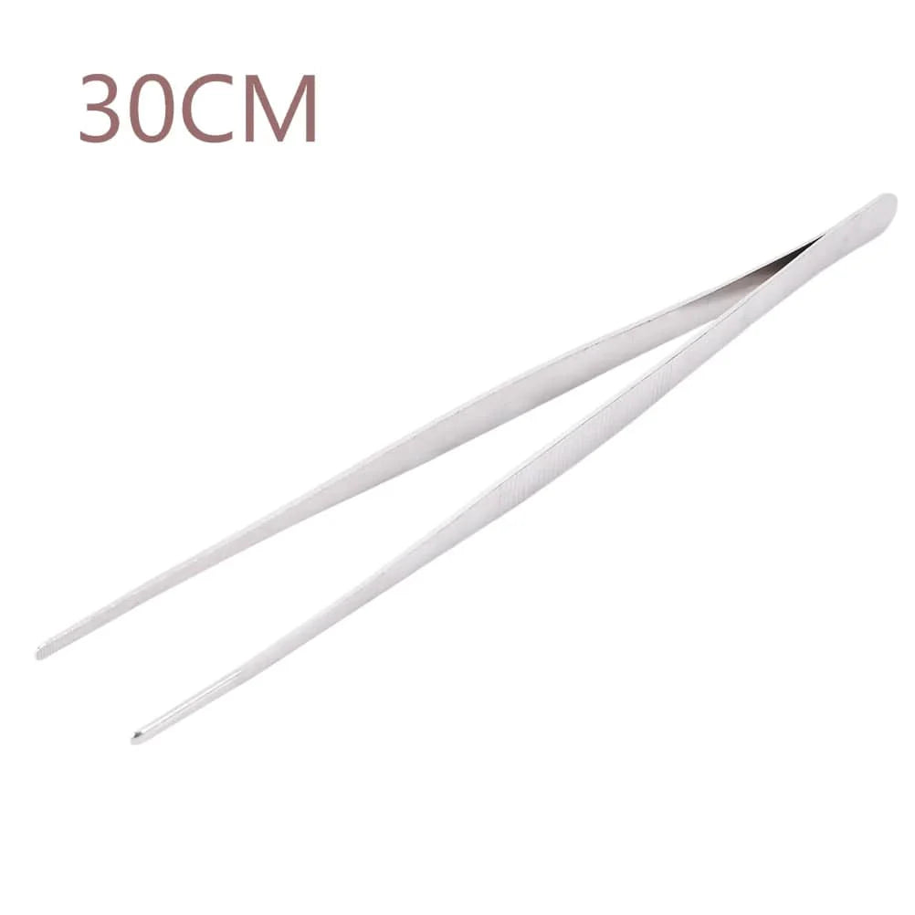 1PC rustfrit stål køkkenredskaber grilltang madtang madklip pincetklip grillbuffet restaurantværktøj 30 cm