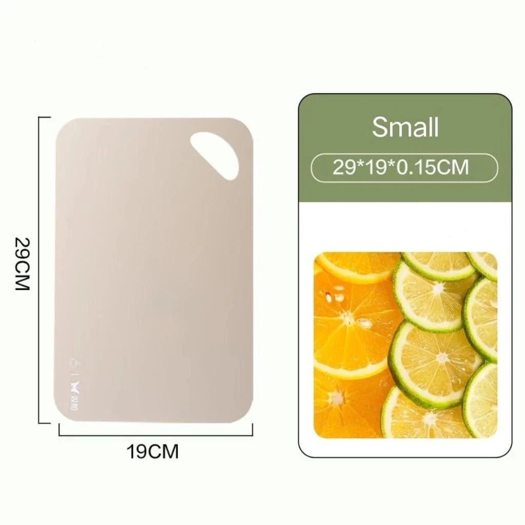 , 1 stk. fleksibelt skærebræt til køkkenet, farverigt plastikskærebræt, skridsikkert skærebræt til kød og grøntsager, frugt og grønt