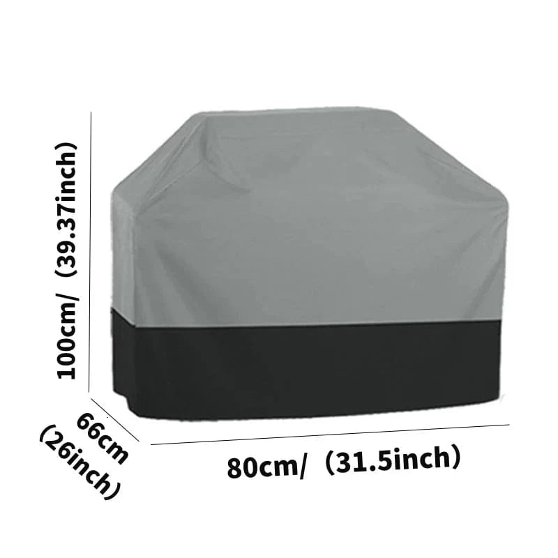 210T Oxford Cloth Udendørs grillovertræk Vandtæt ovnovertræk Havebeskyttelsesovertræk UV-resistent Heavy Duty Carbon Grill Cover 80x66x100cm