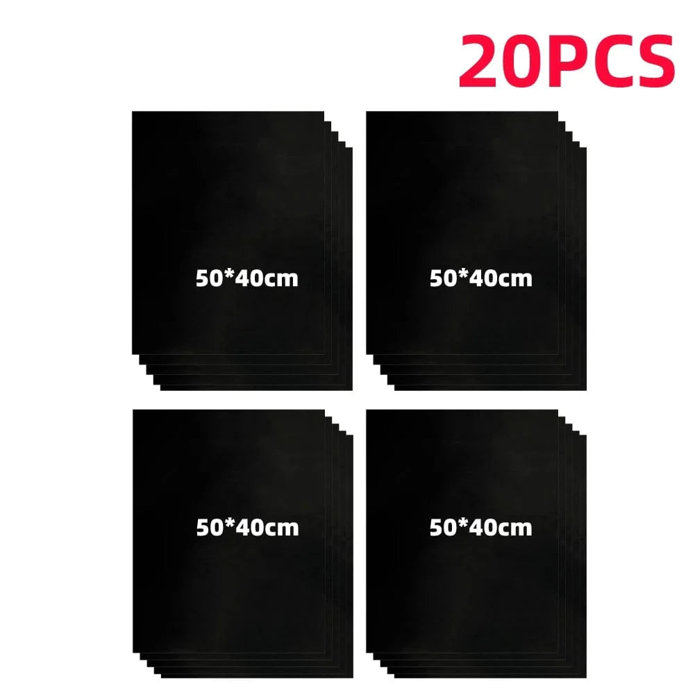 5-20PCS Non-stick BBQ-grillmåtte Barbecue udendørs bagemåtte Genanvendelig BBQ-madlavning Grillark til festgrillmåtte Køkkenværktøj 50x40cm 20stk / KINA