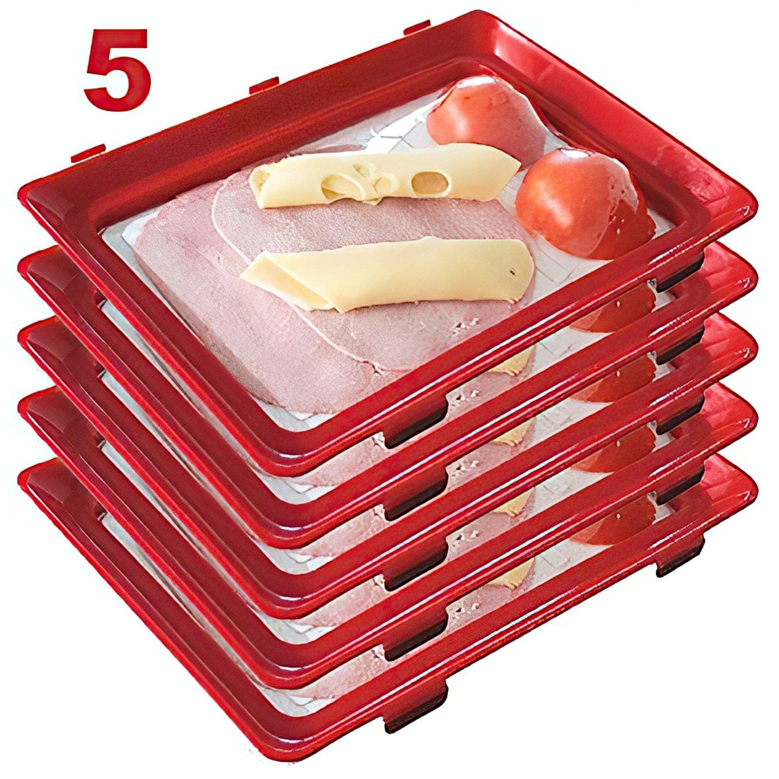 5 genanvendelige opbevaringsbakker (1 gratis!)