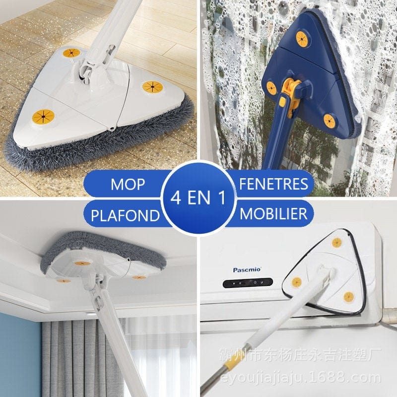 Roterende Tørremoppe til Rengøring af Gulv, Væg og Loft