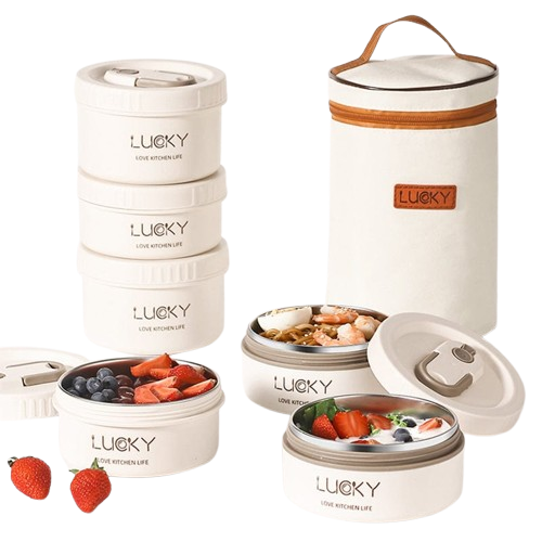 Japanske Bentos "Lucky" med bæretaske