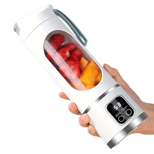 USB-genopladelig blender med LED-display - 450 ml, ideel til smoothies og milkshakes