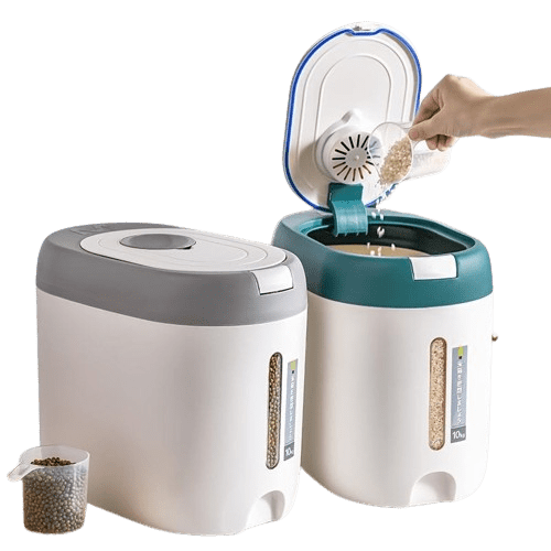 Forseglet risopbevaringsboks med stor kapacitet