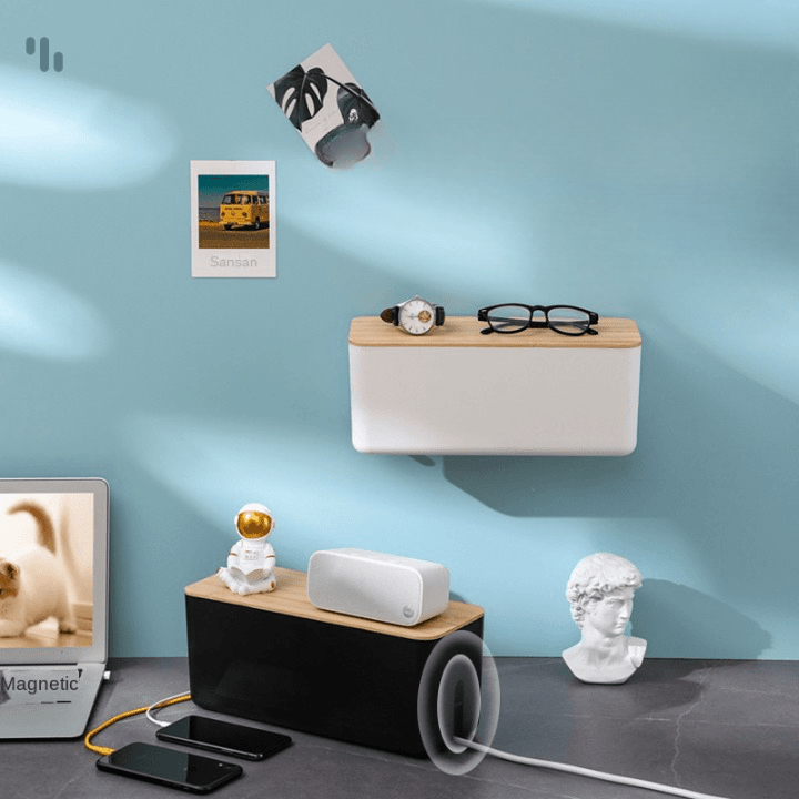 Opbevaringsboks til kabler og ledninger