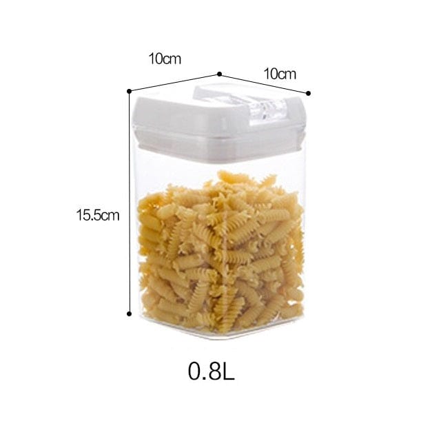 Konserveringsdåser til fødevarer og ingredienser (pakke med 6)