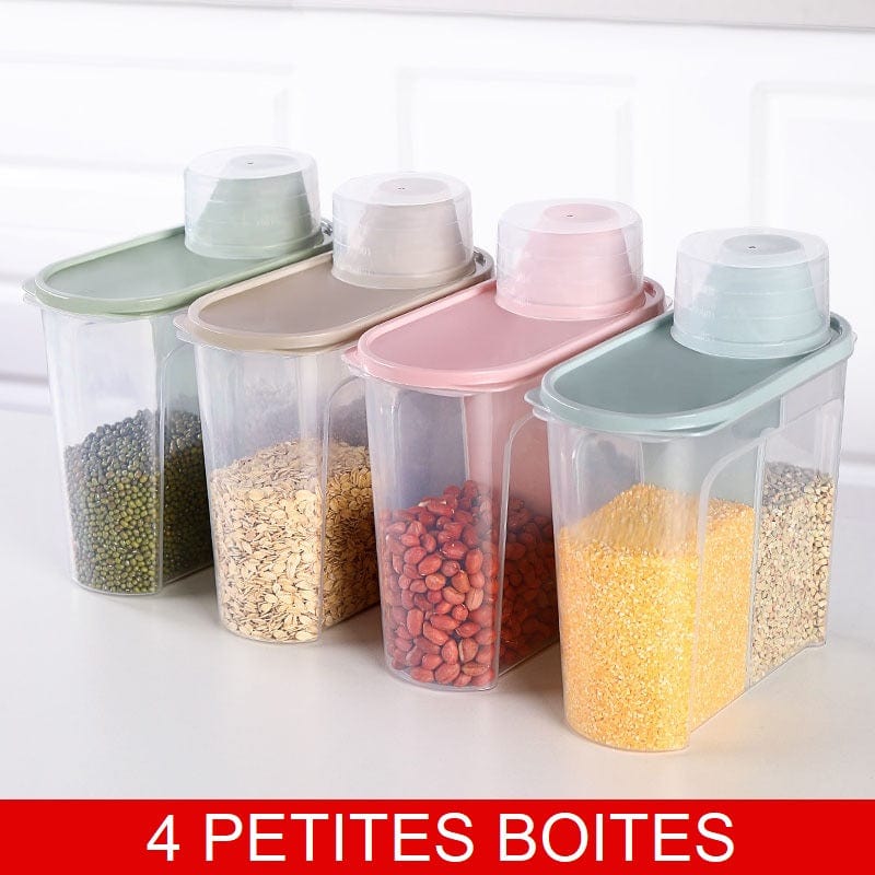 Dåser til opbevaring af ingredienser 4 små dåser