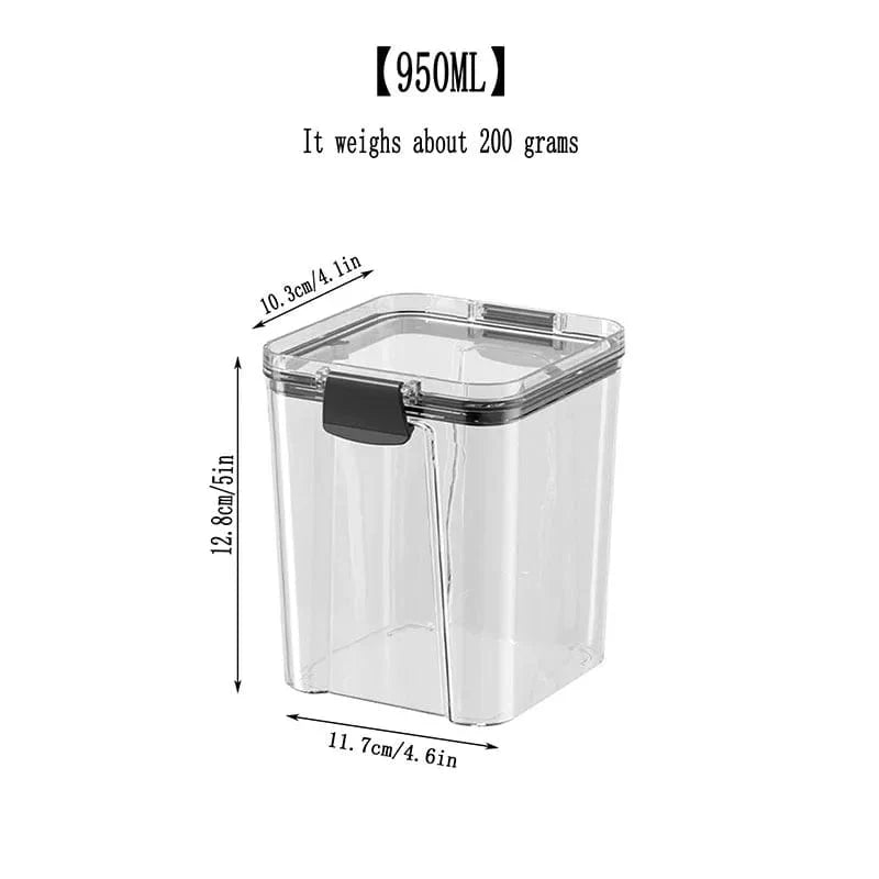 Stabelbare hermetiske dåser 950 ml