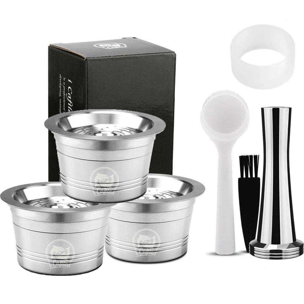 Genanvendelige kapsler til Caffitaly, Cafissimo og Tchibo 3 kapsler + 1 kop