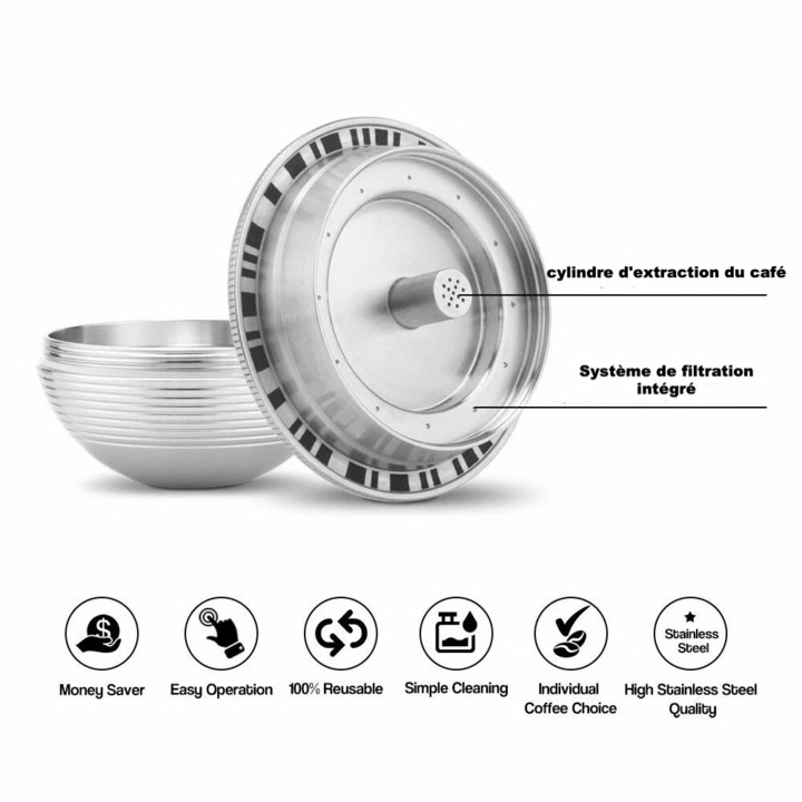 Genanvendelige kapsler til Vertuo og Delonghi