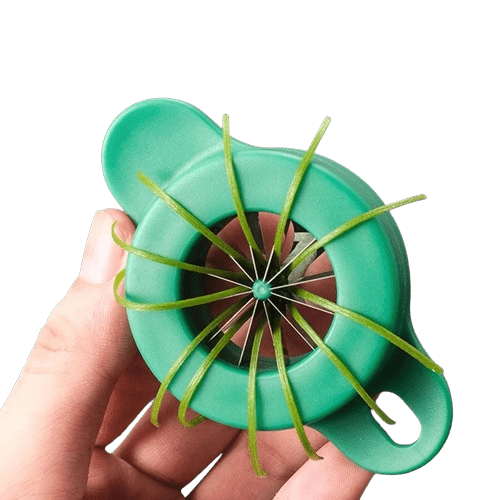 Praktisk øko-grøntsagsskærer i rustfrit stål - Praktisk og effektiv!