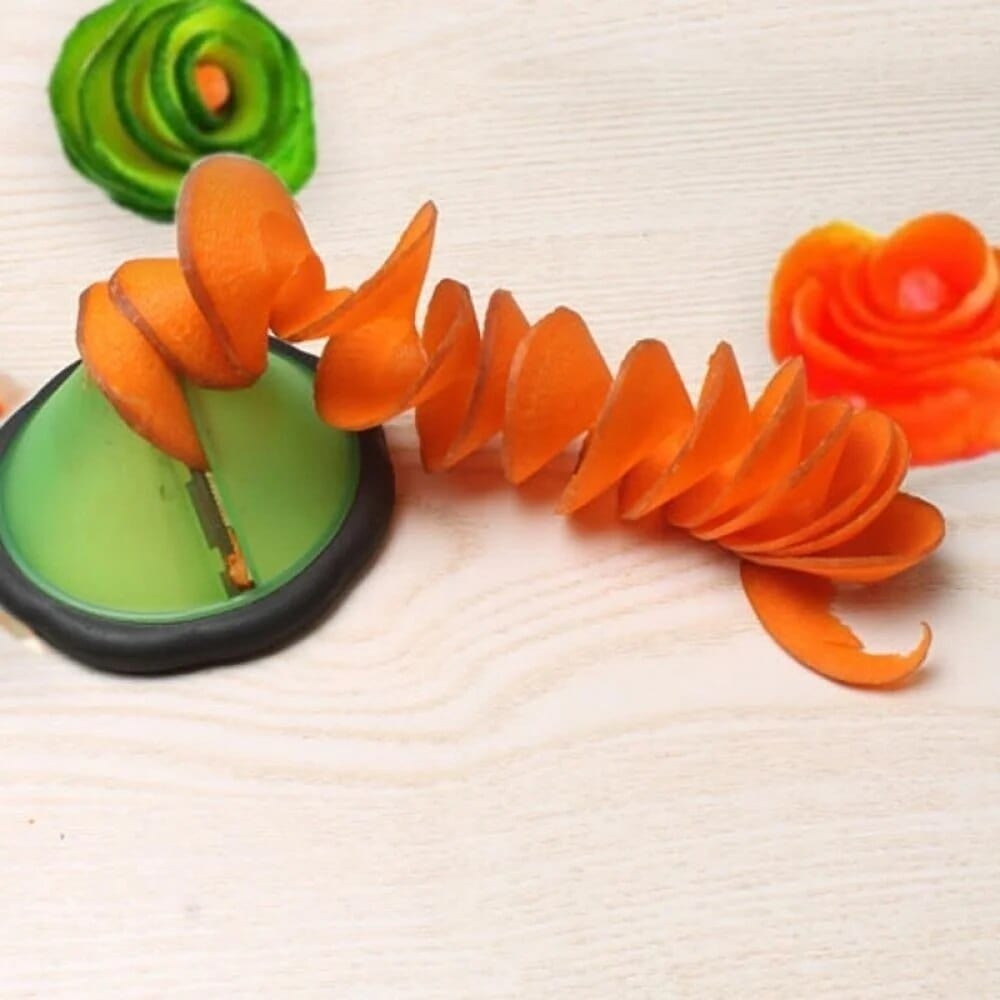 Spiralformet grøntsagssnitter