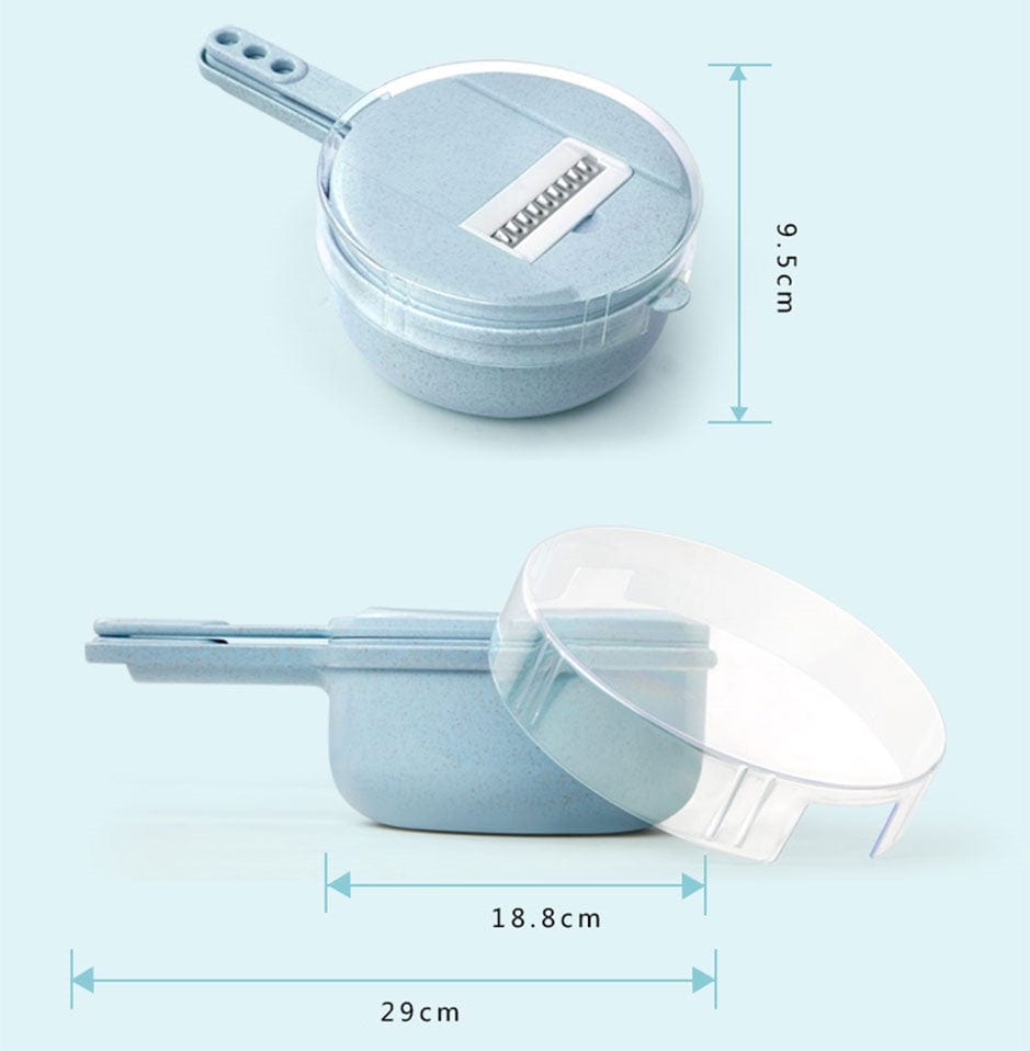 9-i-1 multifunktionel grøntsagssnitter