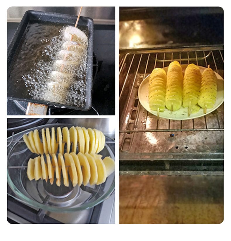 Kreativ spiral-kartoffelskærer - økologisk køkkenredskab