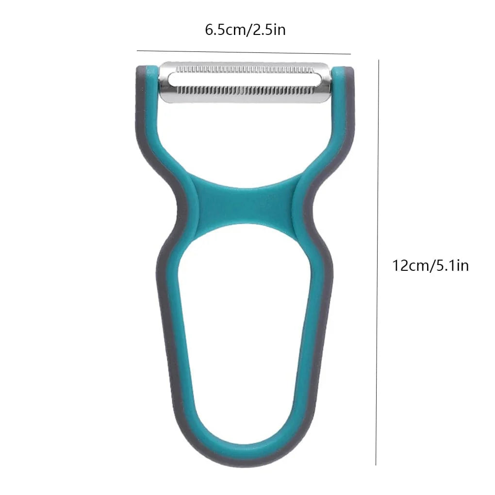 Multifunktionelle grøntsagsskrællere i rustfrit stål x3 rødt sæt køkkenredskaber 3 stk. tilfældig farve