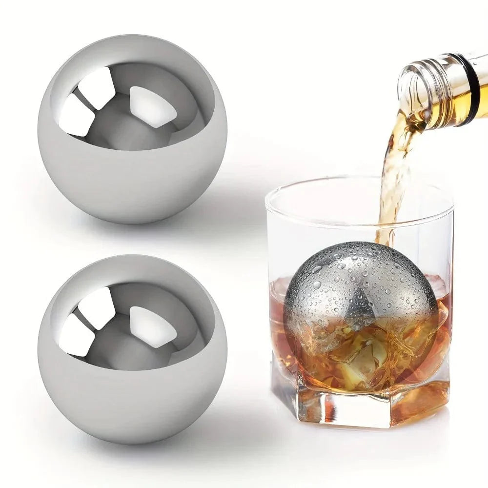 Genanvendelige runde isterninger i rustfrit stål