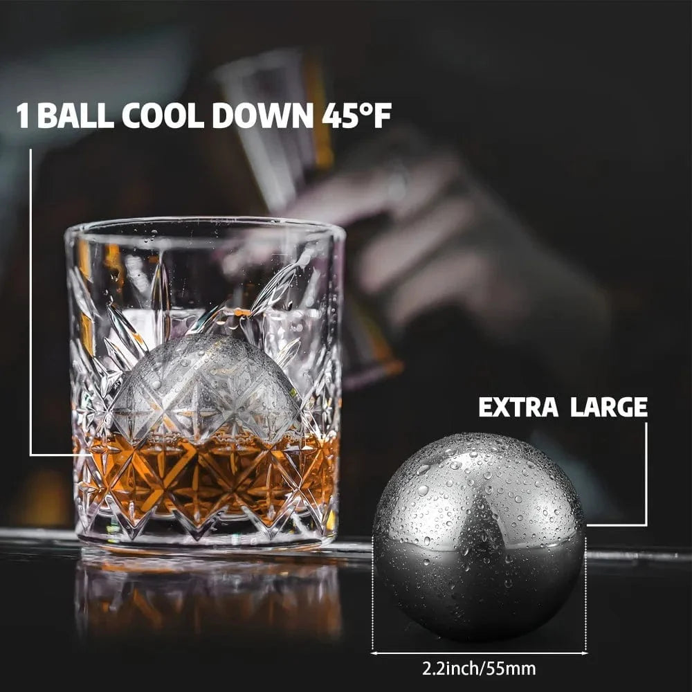 Genanvendelige runde isterninger i rustfrit stål