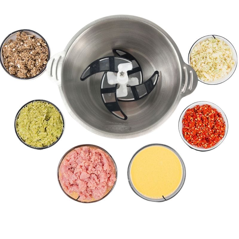 Alsidig elektrisk kødhakker med 2 hastigheder