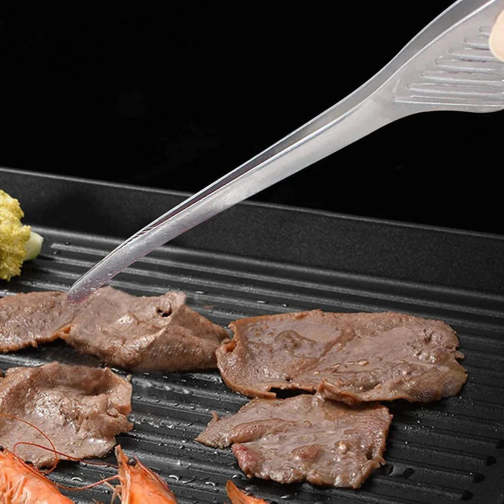 Korean Barbecue Clips rustfrit stål Grill Cooking Chef Tongs Kitchen Baking Bread Tweezer Outdoor Grilling Steak Clamp Tools