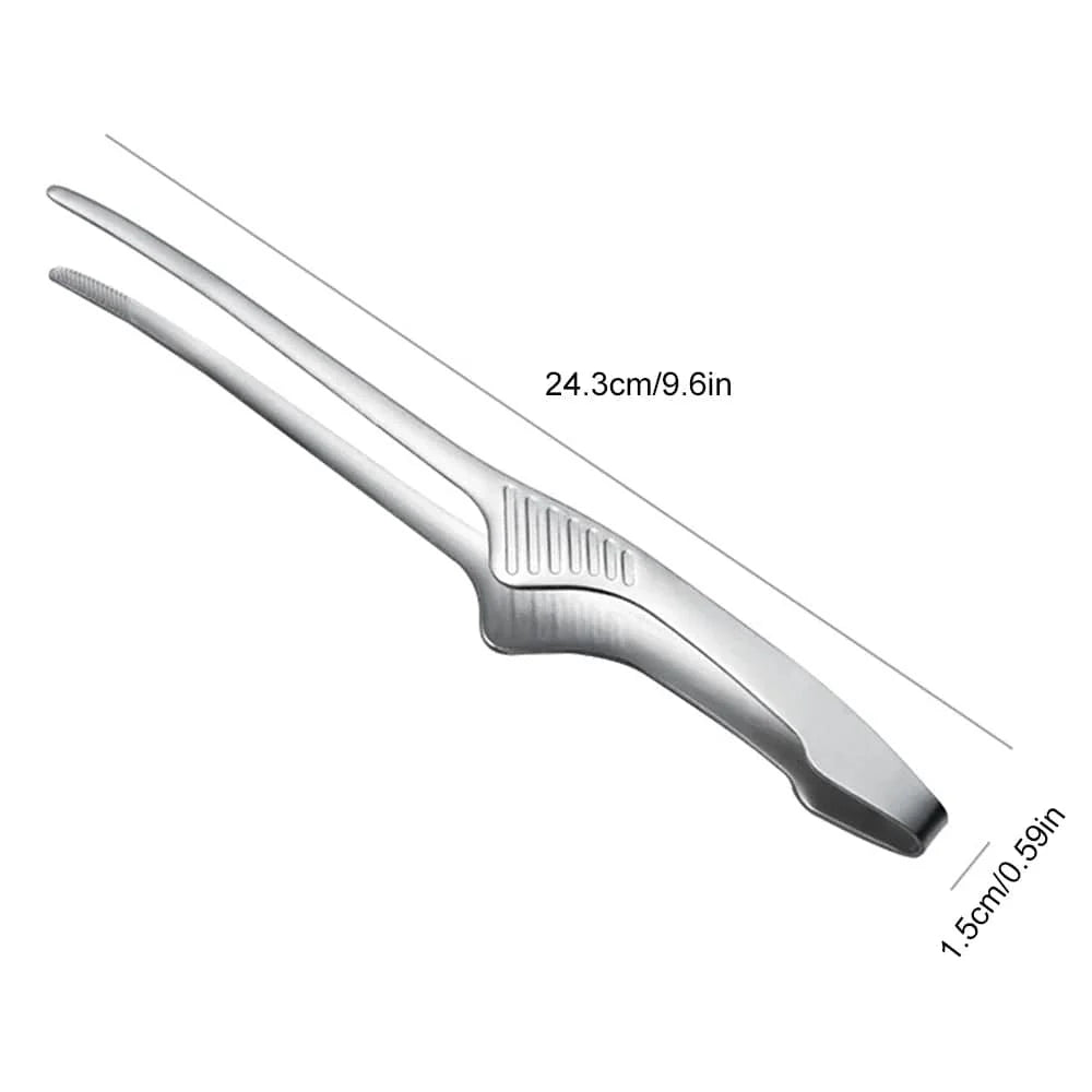 Korean Barbecue Clips rustfrit stål Grill Cooking Chef Tongs Kitchen Baking Bread Tweezer Outdoor Grilling Steak Clamp Tools