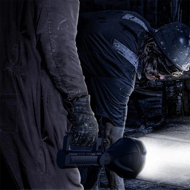 Stor lommelygte med håndtag / USB