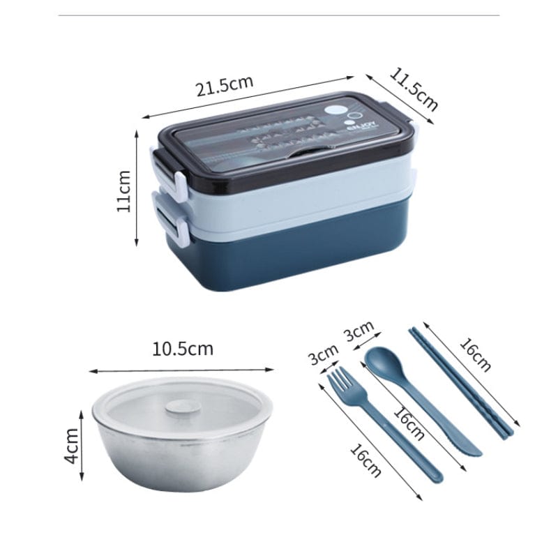 Vandtæt madkasse med bestik