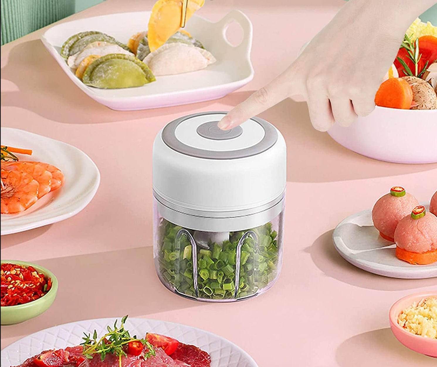 Alsidig elektrisk minihakker