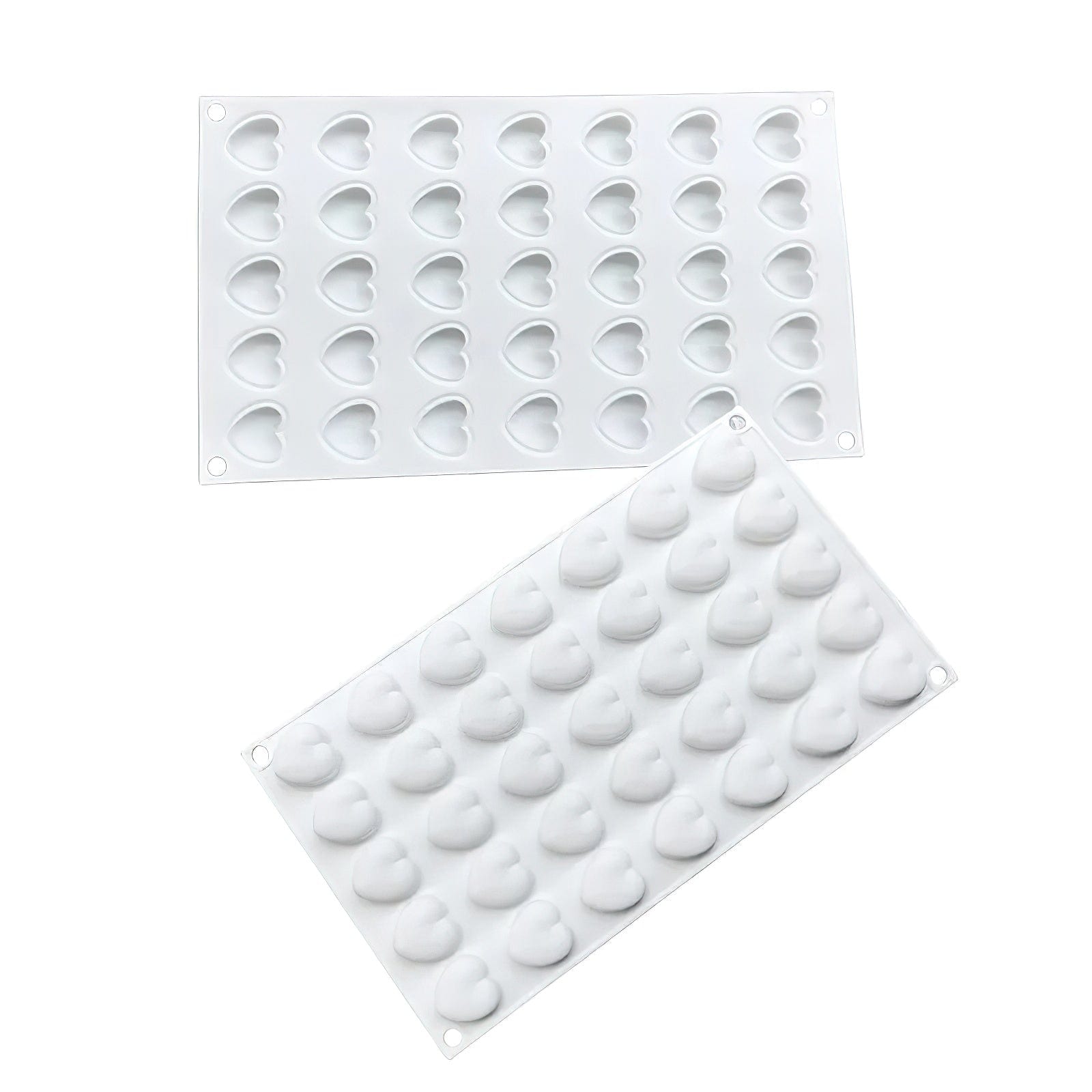 Kageform med hjerter