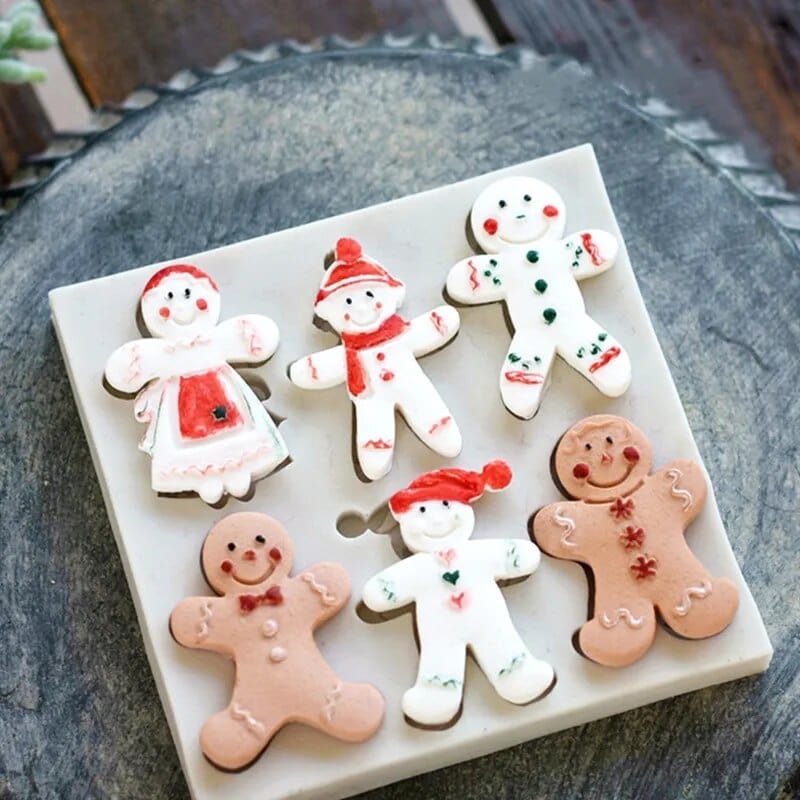 Kageform i form af små mænd