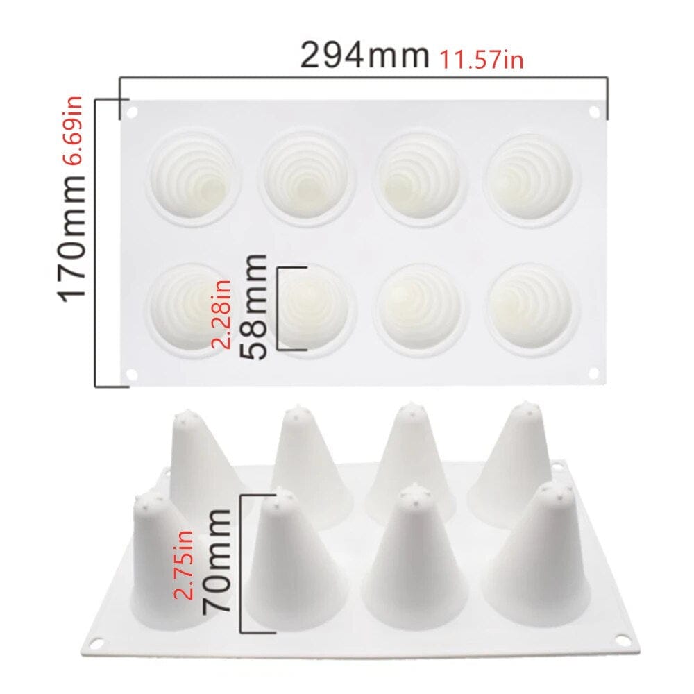 3D Fir Tree kageform