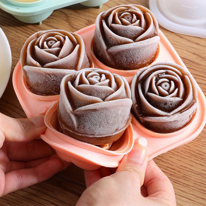 Form til isterninger med roser