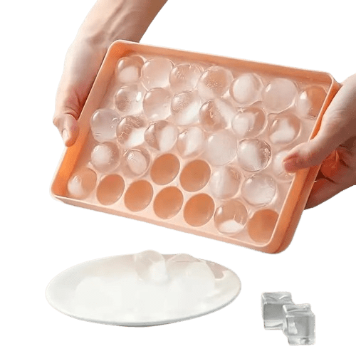 Sfærisk isterningeform med 33 kugler - ideel til cocktails og whisky