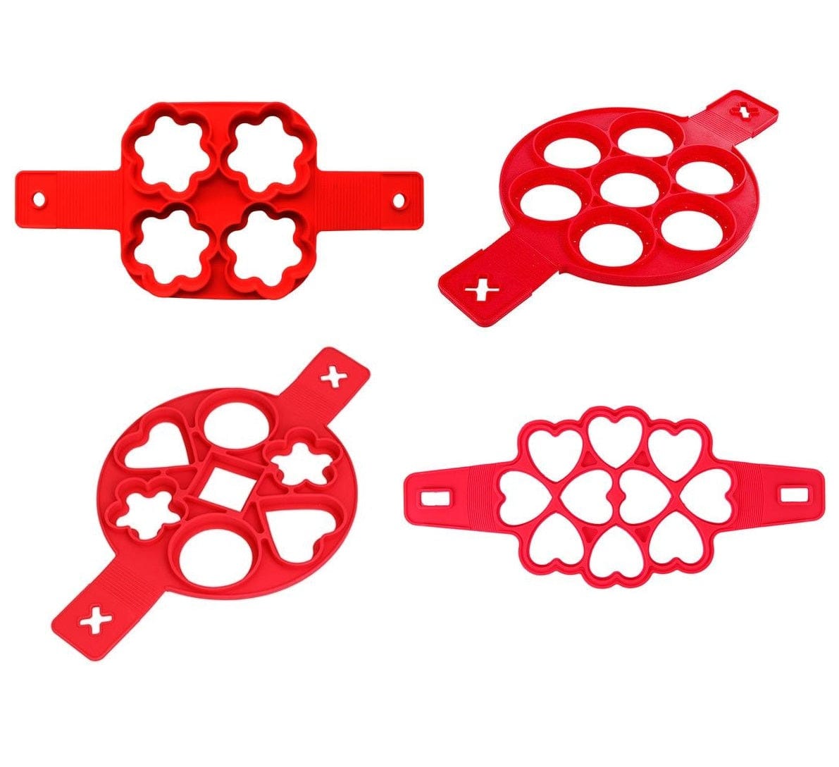 Pandekage- og kageforme, pakke med 4 stk.