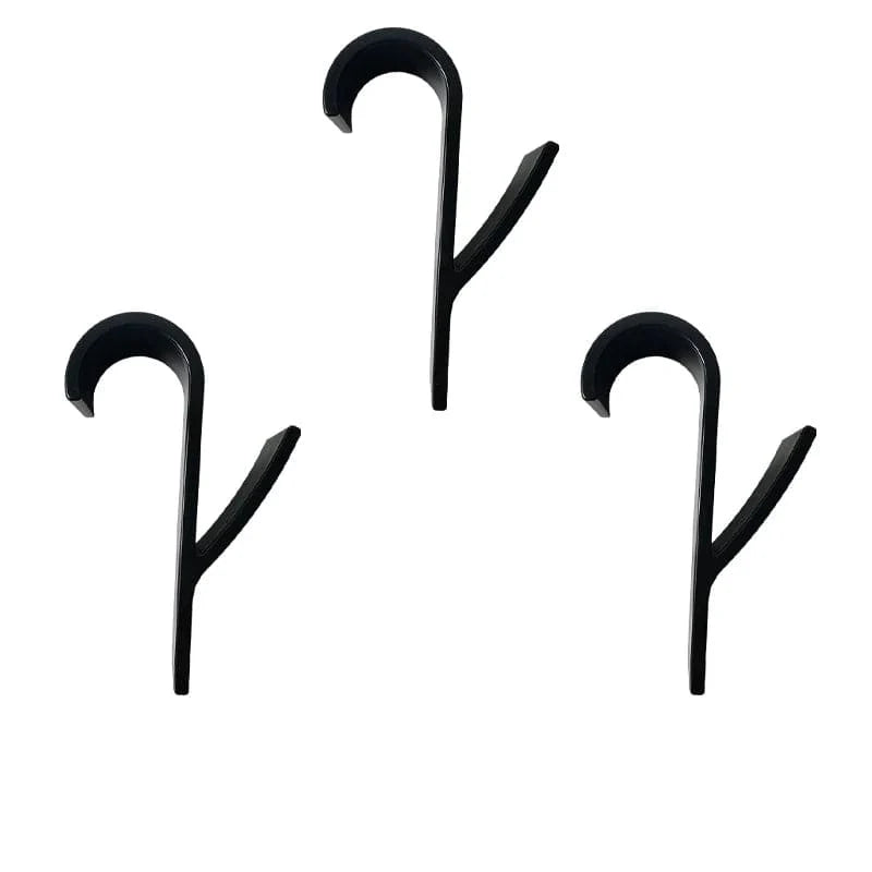 Hvid gennemsigtig radiatorholder til badeværelset - Frakkekrog Miljøvenlig sort 3 stk.