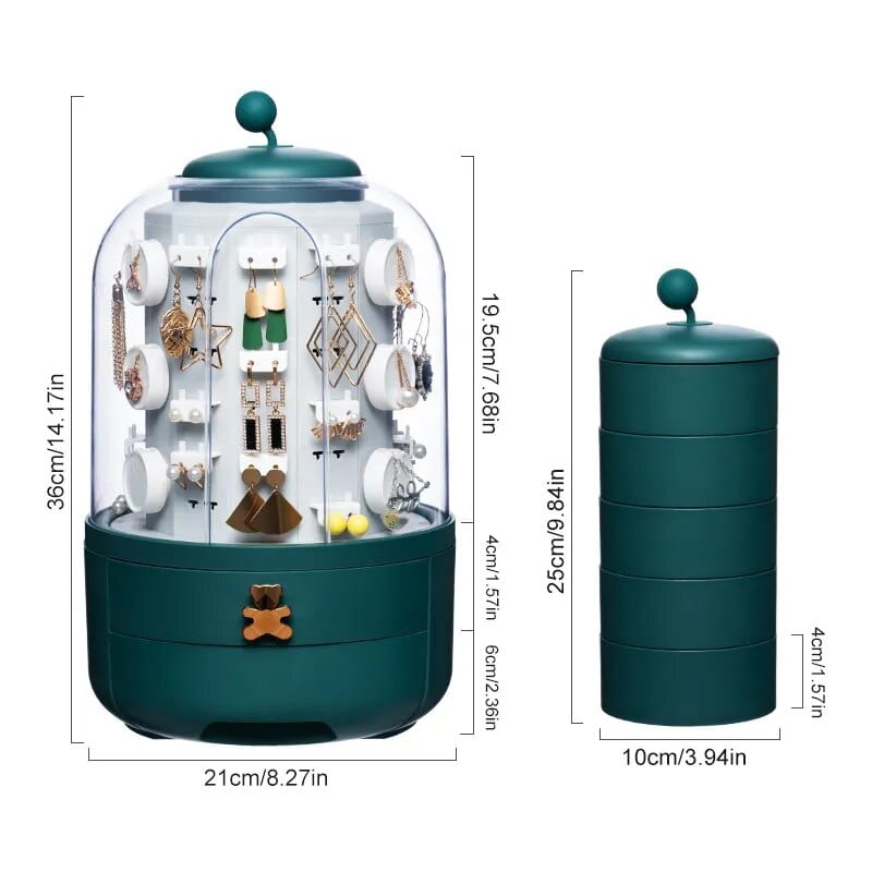 Roterende smykkeholder