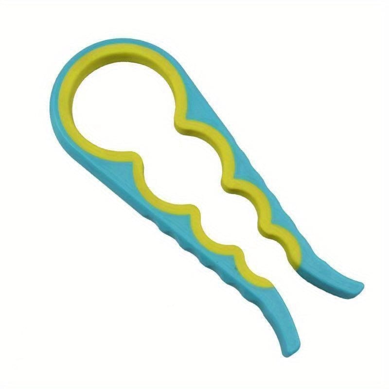 4 i 1 krukkeåbner til ældre og gigtramte | Praktisk køkkentilbehør - MC07011 Blå