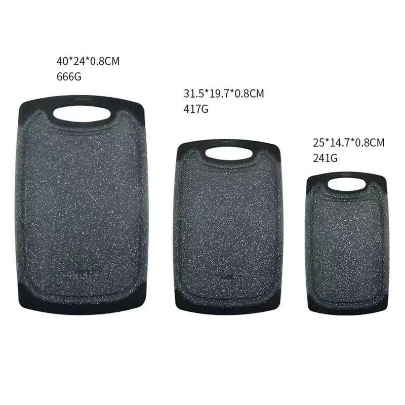 Køkkenskærebræt i imiteret marmor - Sæt med 3 dele - Praktisk og stilfuldt 3 stk.