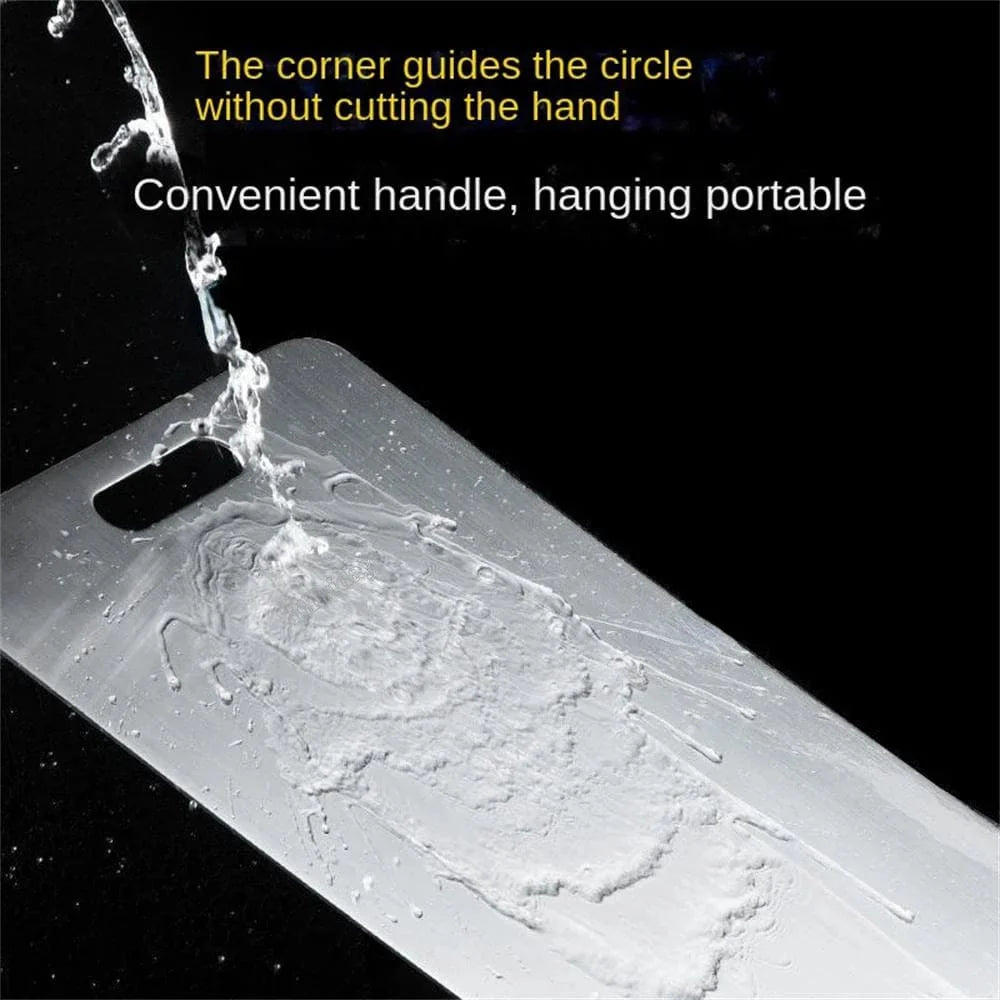 Dobbeltsidet køkkenskærebræt i 316 rustfrit stål - tykt og antibakterielt