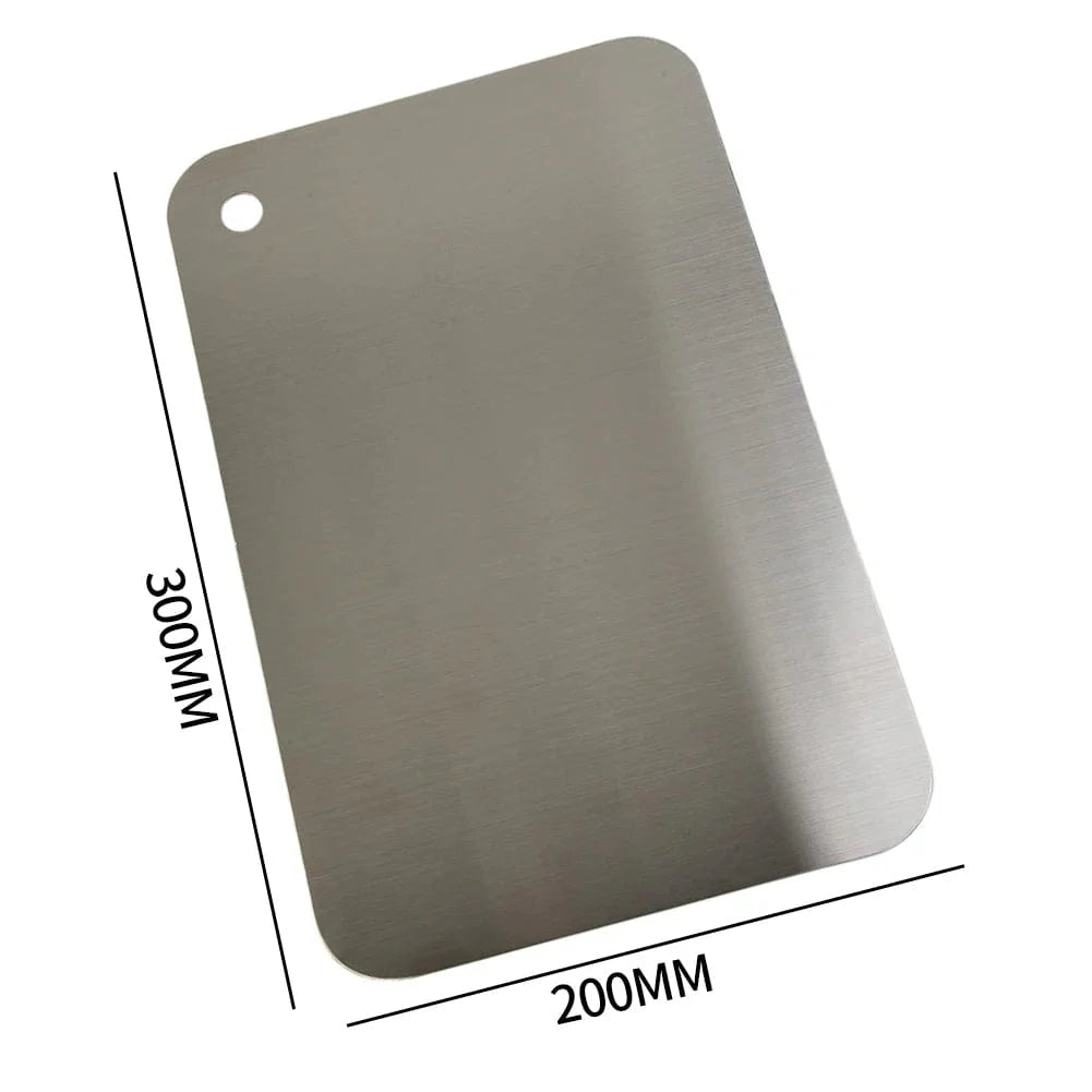 Multifunktionelt køkkenskærebræt i rustfrit stål 30 20 cm