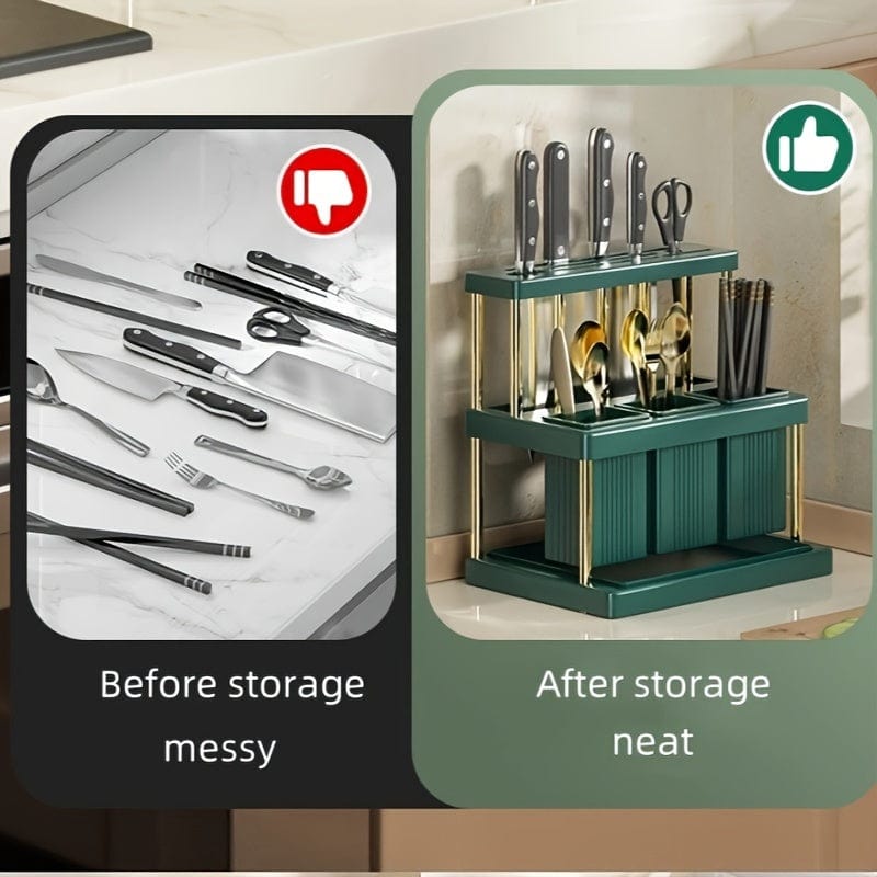 Integreret køkkenknivholder - Boîte Rangement Couverts