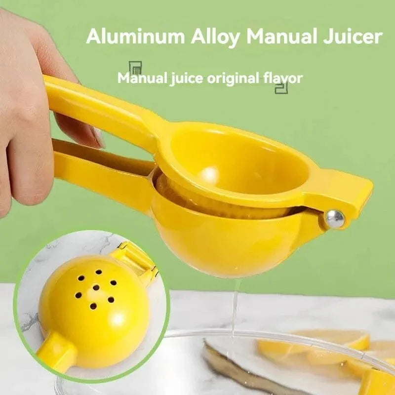 Farvet manuel citronpresser - Extracteur de jus compact yellow