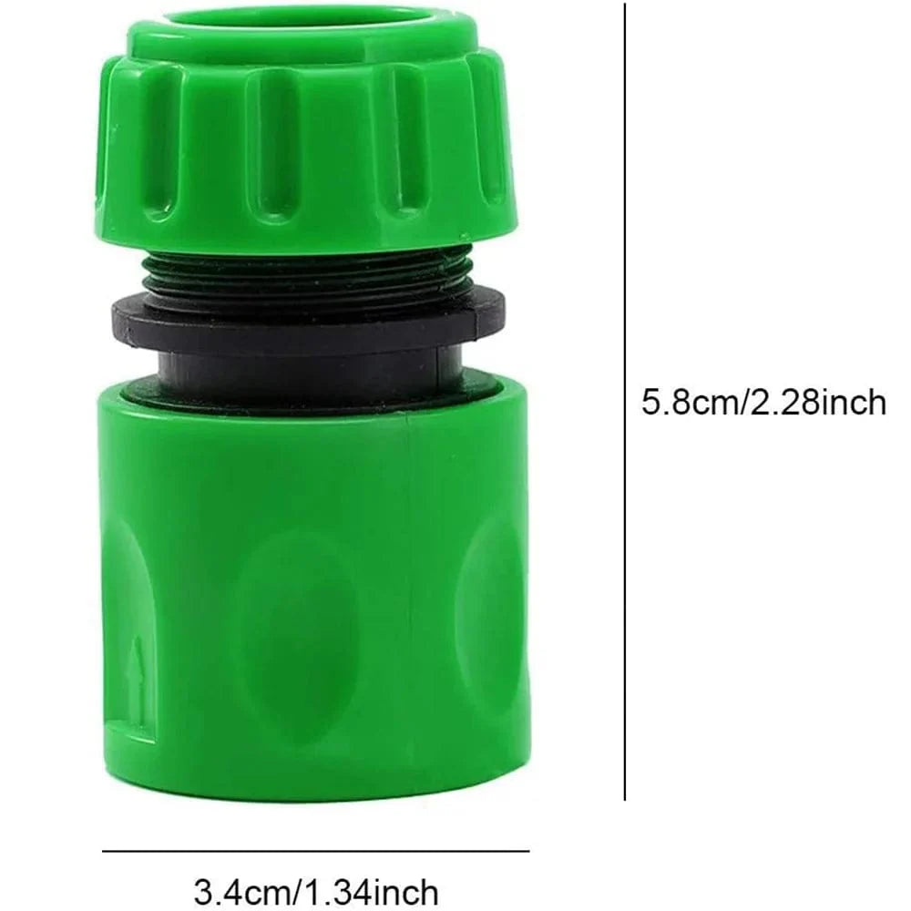 ABS-hurtigkobling til haveslange - 1/2" dobbelt han-adapter-sæt