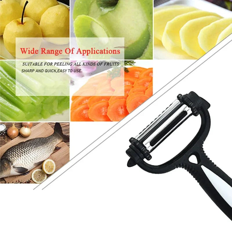 3-bladet roterende grøntsagsrivejern i 1