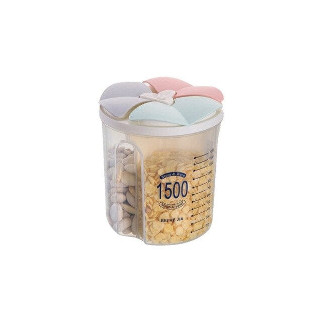 Konserverings- og opbevaringsbeholdere med flere rum 1500 ml | 3 rum