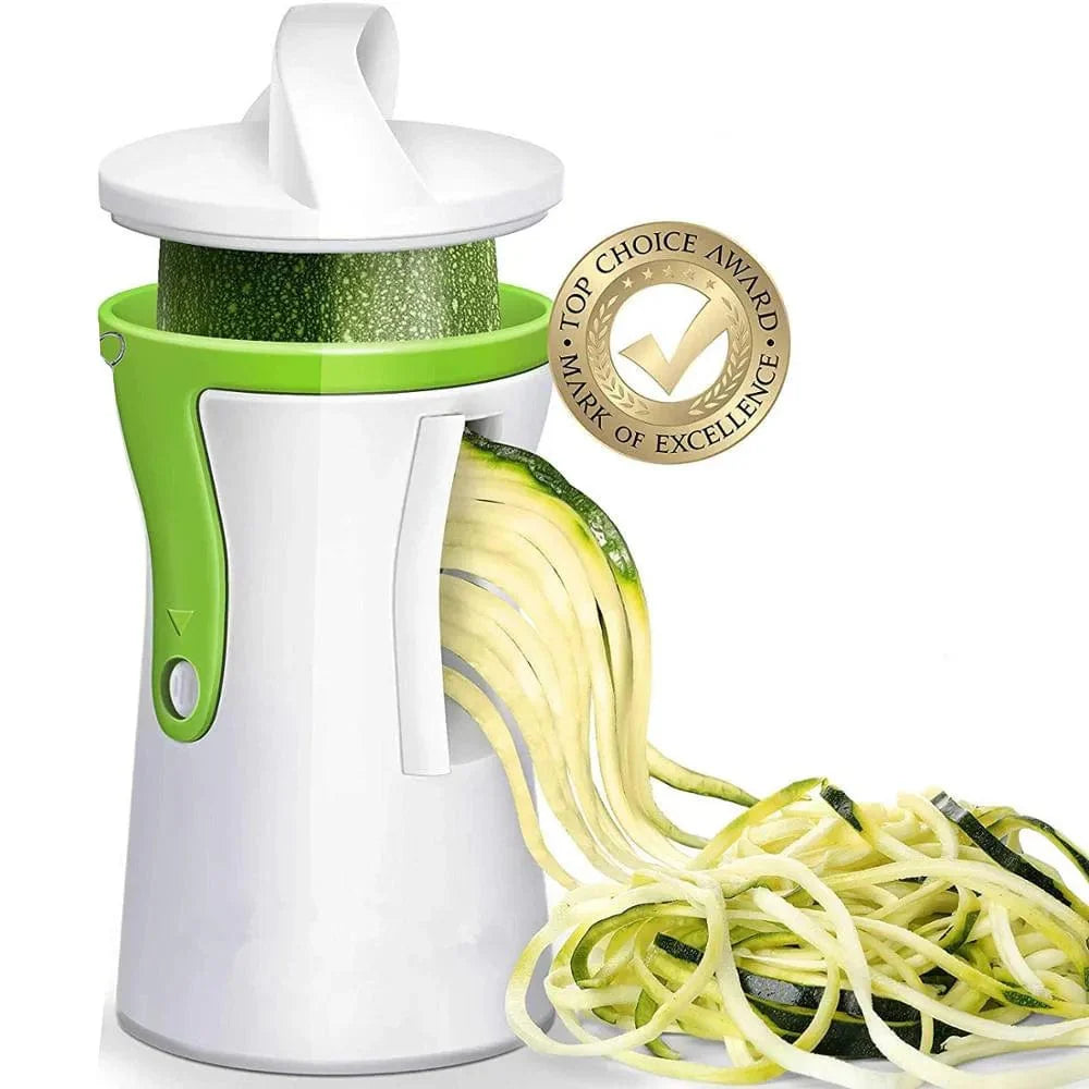 Grøntsagsspiralizer i rustfrit stål - spaghetti-zucchini-grøntsagsskærer - miljøvenlig