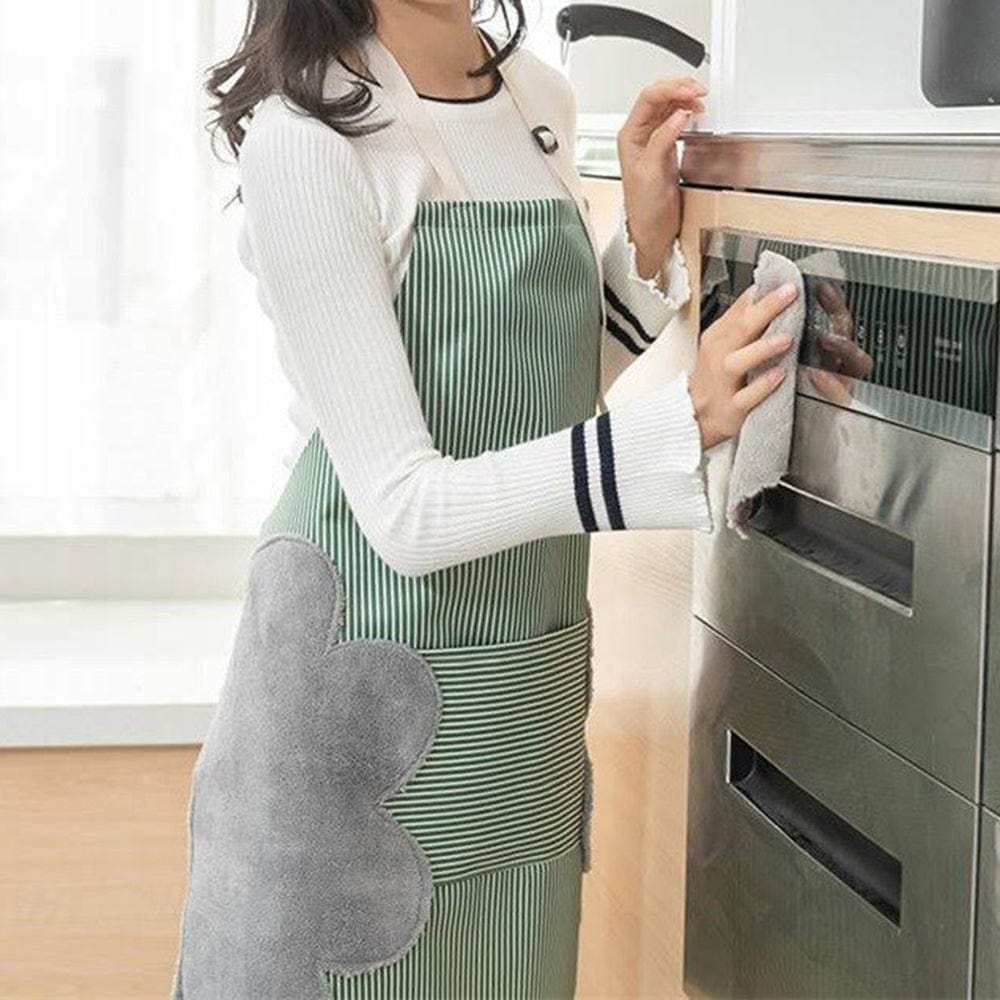 Vandtæt, rengøringsvenligt køkkenforklæde med overflader, der kan tørres af med hånden