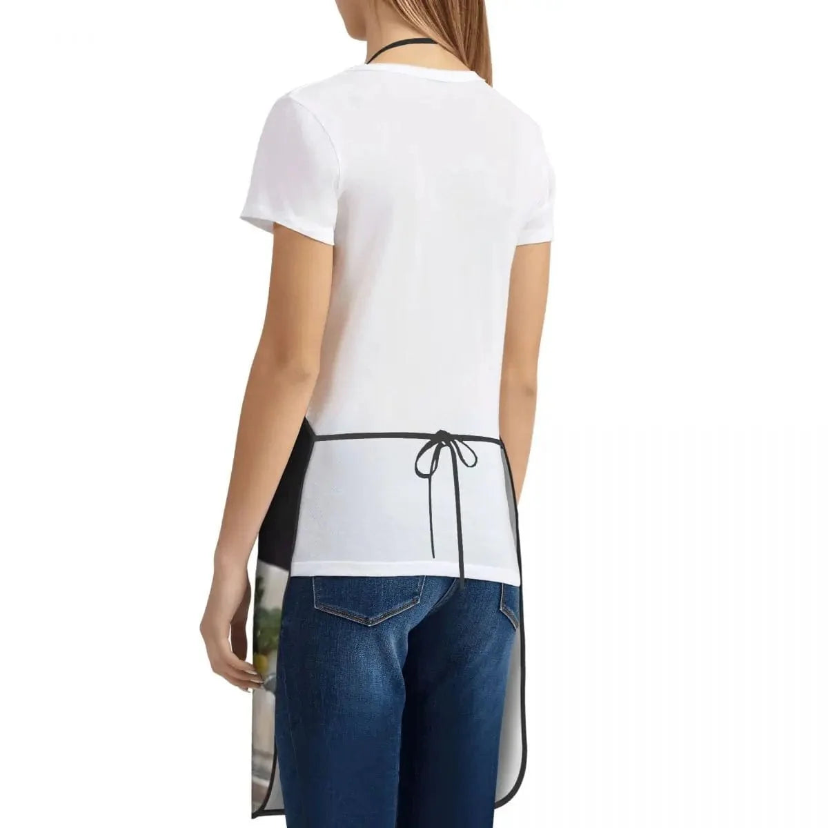 Kvinde, der råber ad en kat Meme Køkkenforklæde