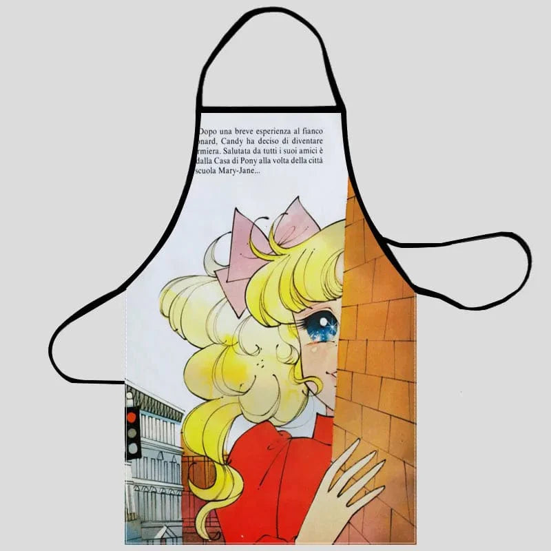 Oxford-køkkenforklæde til kvinder - rengøringsforklæde til husholdningen med lomme 3 / 68X95cm