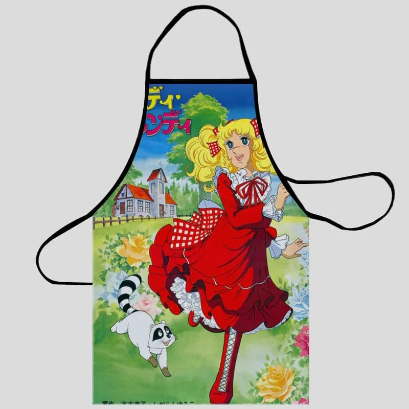 Oxford-køkkenforklæde til kvinder - rengøringsforklæde til husholdningen med lomme